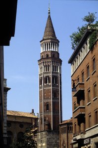 Mediolan: dzwonnica San Gottardo. autorstwa Italian School