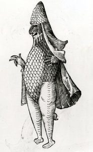 Potwór Marinus nawiązujący do zwyczajów szkolnych biskupa, 1642 autorstwa Italian School