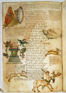 Pani Ital 483 P.4.7 f.162v Constellations, z „Dittamondo” Fazio degli Uberti (welum) autorstwa Italian School