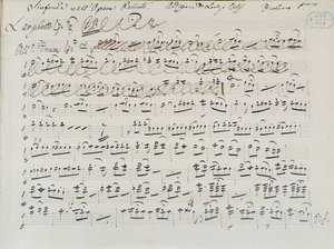 Musical Score for Poliuto Donizettiego (tusz na papierze) autorstwa Italian School