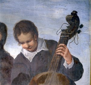 Muzyk, detal autorstwa Italian School