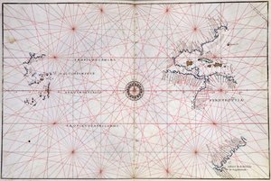 Mapa morska Oceanu Spokojnego i Ameryki Środkowej (druk) autorstwa Italian School