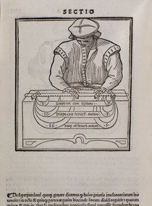 Strona z Musica theorica autorstwa Lodovico Foglianiego (1475?-1542) (lub Ludovico Folianiego) teoretyka muzyki autorstwa Italian School