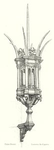 Palais Strozzi, Lanterne du Caparra (grafika) autorstwa Italian School