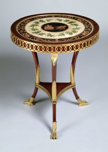 Stół cokół, 1804-14 (pozłacane drewno)