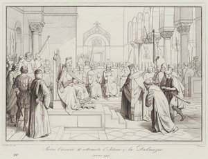 Pietro Orseolo II podporządkowuje Istrię i Dalmację, 997 (grawerowanie) autorstwa Italian School