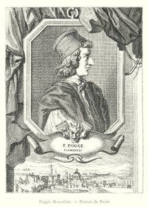Poggio Bracciolini, Portret Picarta (rycina) autorstwa Italian School