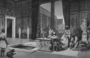 Pompeje: Dom Meleagera (lito) autorstwa Italian School