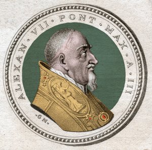 Papież Aleksander VII. (rytownictwo autorstwa Italian School