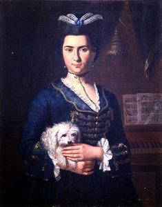 Portret Anny Paoli, ok. 1750 (olej na płótnie) (zob. 138621) autorstwa Italian School