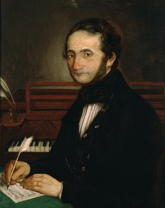 Portret Antonio Sarti (1784-1855) (olej na płótnie) autorstwa Italian School