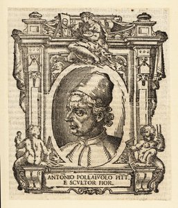 Portret Antonio del Pollaiuolo, włoskiego malarza, rzeźbiarza, rytownika i złotnika renesansu z Florencji, ok. 1429-1498 autorstwa Italian School