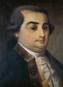 Portret Cesare Beccaria (1738-1794), włoskiego prawnika, filozofa i polityka, obraz nieznanego lombardzkiego artysty autorstwa Italian School