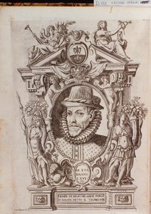 Portret Cesare Blacka zwanego Il Trombone (1536-1604), włoskiego tancerza autorstwa Italian School