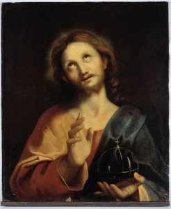 Portret Chrystusa. Szkoła mediolańska XVI wieku. Anonimowe malowanie. autorstwa Italian School