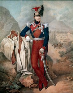 Portret Ferdynanda II (1810-1859), króla Obojga Sycylii Anonimowy akwarela. XIX-wieczne Muzeum Narodowe San Martino Neapol autorstwa Italian School