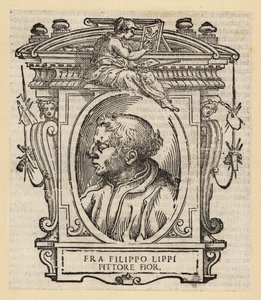 Portret Filippo Lippiego, włoskiego malarza z Florencji Quattrocento (XV w.), ok. 1406-1469 autorstwa Italian School