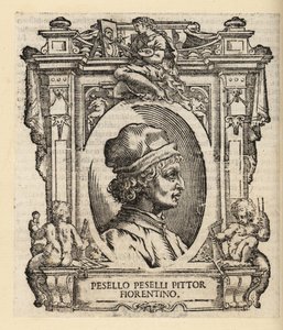 Portret Francesco Pesellino, włoskiego malarza z Florencji autorstwa Italian School