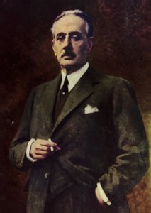 Portret Giacomo Pucciniego (kolorowa litografia) autorstwa Italian School