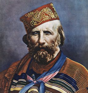 Portret Giuseppe Garibaldiego (1807-1882), włoskiego polityka. autorstwa Italian School