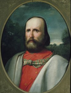 Portret Giuseppe Garibaldiego (olej na płótnie) autorstwa Italian School