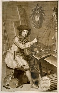Portret Maestro Nicola Zabaglia autorstwa Italian School