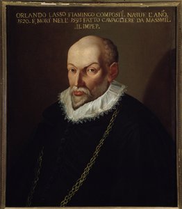 Portret Rolanda de Lassusa (1532-1594) kompozytor flamandzki autorstwa Italian School