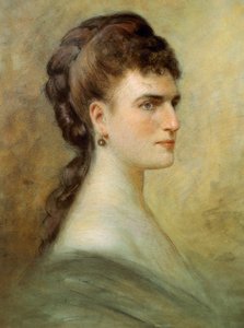 Portret Teresy Stolz (pastel na papierze) autorstwa Italian School