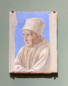 Портрет старика, полировка последней четверти 15 века. autorstwa Italian School