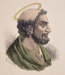 Portret świętego Piotra (1er siecle), pierwszego papieża i biskupa Romów. autorstwa Italian School