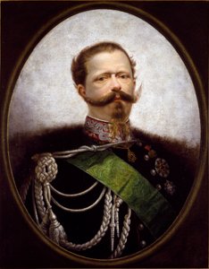 Portret króla Włoch Vittorio Emanuele II (Victor Emmanuel) (Victor-Emmanuel) (1820-1870) Obraz anonimowy. XIX-wieczna kolekcja prywatna - Portret króla Włoch Wiktora Emanuela II (Vittorio Emanuel II) (1820-1870). Anonimowe malowanie autorstwa Italian School