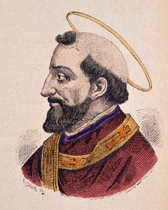 Portret papieża Aleksandra (Aleksander lub Alessandro I) Ier (105-115) autorstwa Italian School