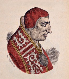 Portret papieża Benoita VIII (benedetto, Benedict lub Benedictus) (1012-1024) autorstwa Italian School