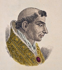 Portret papieża Etienne VII (Stephen, Stefano lub Stephanus) (927-931) autorstwa Italian School