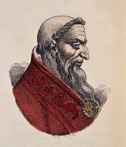 Portret papieża Honoriusza Iera (Onorio) (625-638) autorstwa Italian School