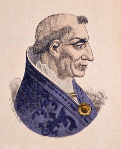 Portret papieża Innocentego V (Innocenzo, Innocentius) (1276) autorstwa Italian School