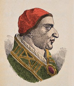 Portret papieża Jana III (Giovanni lub Ioannes) (561-574) autorstwa Italian School