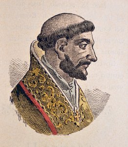 Portret papieża Jana XI (Giovanni, Ioannes) (931-935) autorstwa Italian School