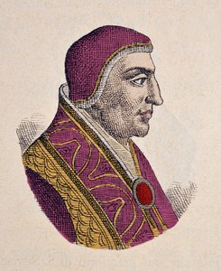 Portret papieża Jana XVIII (Giovanni, Ioannes) (1003-1009) autorstwa Italian School