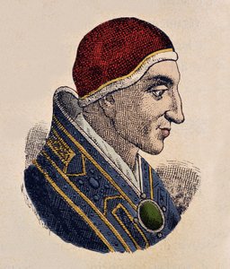 Portret papieża Jana XV (Giovanni, Ioannes) (985-996) autorstwa Italian School