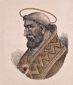 Portret papieża Leona II (Leone lub Leo) (682-683) autorstwa Italian School