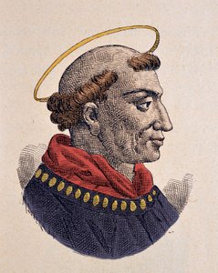 Portret papieża Leona IV (Leo, Leone) (847-855) autorstwa Italian School