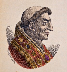 Portret papieża Marin Ier (Marinus, Marino) (882-884) autorstwa Italian School