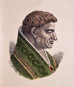 Portret papieża Wiktora II (Vittore) (1086-1087) autorstwa Italian School