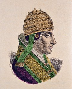 Portret papieża świętego Celestyna V (Celestyna, Celestina lub Caelestyna) (1294) autorstwa Italian School