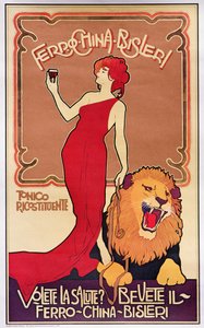 Plakat reklamowy "Bislieri Liqueur" 1904 (litografia) autorstwa Italian School