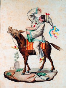 Pulcinella (Polichinelle) postać komedii dell