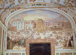Usunięcie obelisku z cyrku Nerona autorstwa Italian School