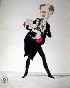 Risorgimento: rysunek przedstawiający ministra finansów Bettino Ricasoli (1809-1880) 1865 Museo Nazionale del Risorgimento Rzym autorstwa Italian School