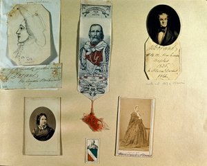 Risorgimento: tablica kolażowa wokół włoskiego patrioty Giuseppe Garibaldiego (1807-1882). Rzym, Muzeum Risorgimento autorstwa Italian School